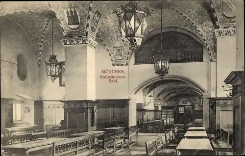 Ak München Bayern, Hofbräuhaus-Saal