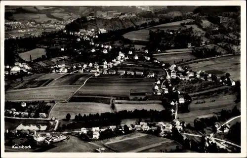 Ak Kulmbach Oberfranken, Fliegeraufnahme von der Stadt