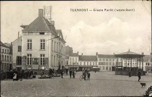 Ak Turnhout Flandern Antwerpen, Groote Markt