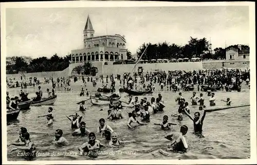 Ak Estoril Cascaes Cascais Portugal, Praia e Pavilhao do Tamariz, Badegäste