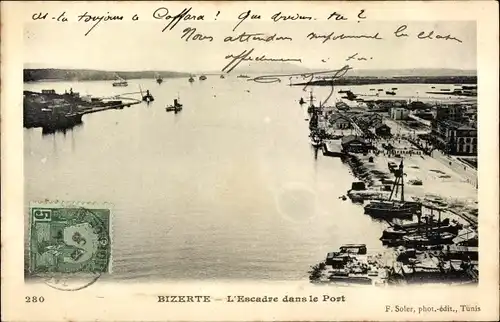 Ak Bizerte Tunesien, L'Escadre dans le Port