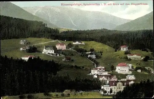 Ak Spindleruv Mlýn Spindlermühle Spindelmühle Riesengebirge Region Königgrätz, Ziegenrücken, Ort