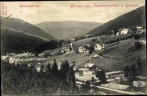 Ak Spindleruv Mlýn Spindlermühle Spindelmühle Riesengebirge Region Königgrätz, Ort mit Umgebung
