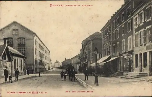 Ak Baccarat Meurthe et Moselle, Rue des Cristalleries