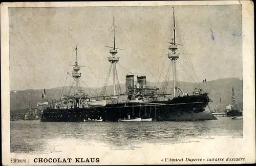 Ak Französisches Kriegsschiff, Amiral Duperré, Cuirassé d'escadre