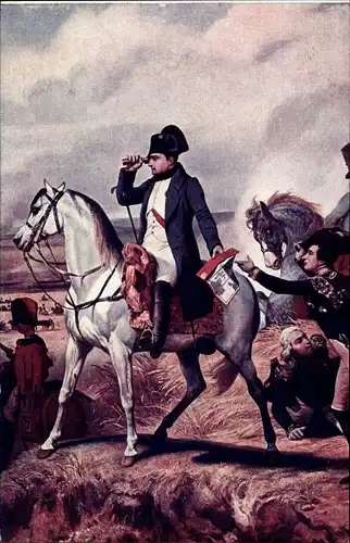Künstler Ak Vernet, Horace, Napoleon a Wagram 1809