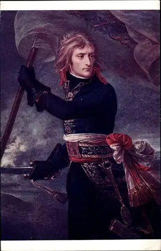 Künstler Ak Gros, A. J., Napoleon Bonaparte a Arcole 1796