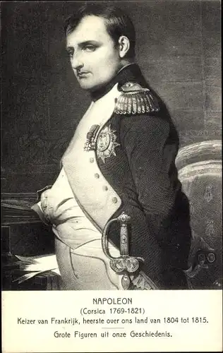 Ak Napoleon, Portrait, Grote Figuren uit onze Geschiedenis