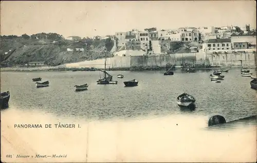 Ak Tanger Marokko, Panorama, Boote