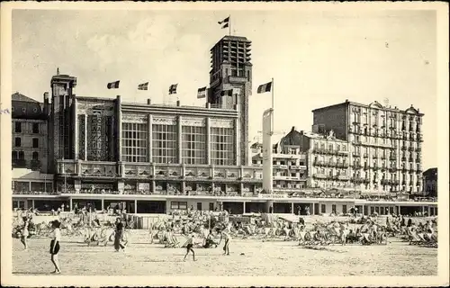 Ak Blankenberghe Blankenberge Westflandern, Casino et Installation des Bains