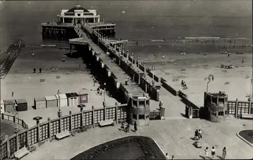 Ak Blankenberghe Blankenberge Westflandern, De Pier, Le pier, Strand, Brücke