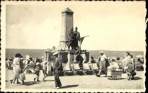 Ak Blankenberghe Blankenberge Westflandern, Monument de Bruyne et Ippens, Denkmal