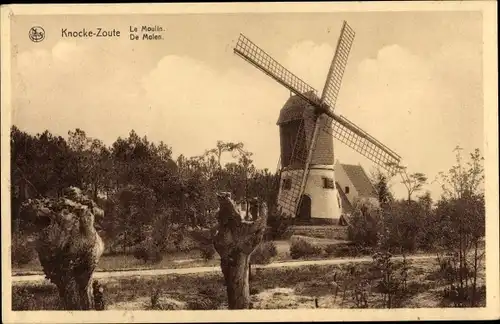 Ak Zoute Knokke Heist Westflandern, Le Moulin