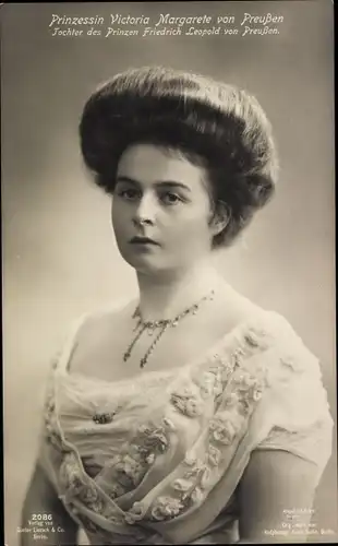 Ak Prinzessin Victoria Margarete von Preußen, Tochter von Friedrich Leopold