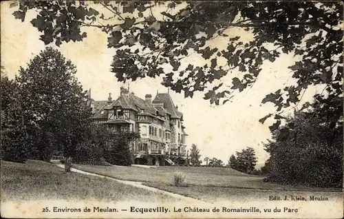 Ak Ecqueville Yvelines, Château de Romainville