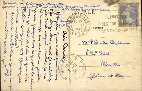 Ak Haute Vienne, Château des Essarts