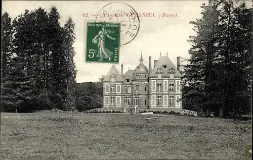 Ak Montreuil Eure, Château de Lusigneul