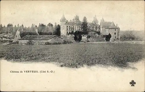 Ak Verteuil-sur-Charente Confolens Charente, Château