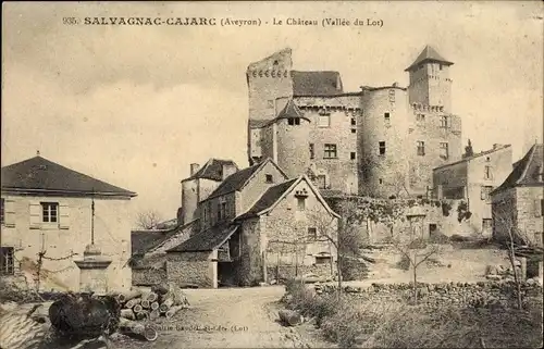 Ak Salvagnac-Cajarc Aveyron, le Chateau
