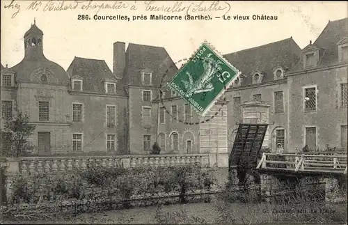 Ak Courcelles Sarthe, Château