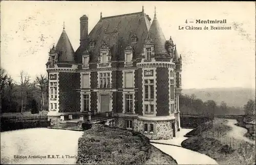 Ak Montmirail Sarthe, le Château de Beaumont