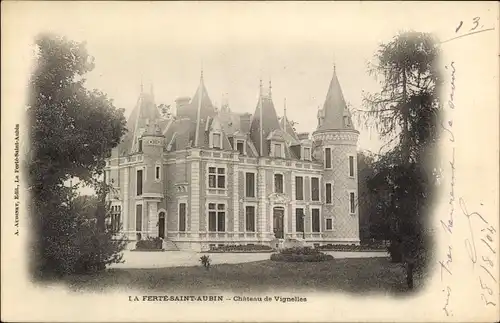 Ak La Ferté Saint Aubin Loiret, Château de Vignelles