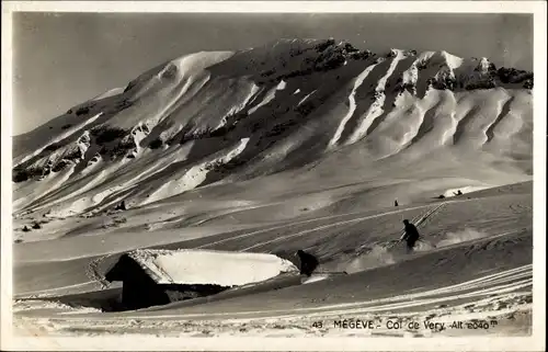 Ak Rochbrune Megève Haute Savoie, Col de Very Alt., Champs de ski desservis par le Téléfèrique