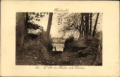 Ak Rambouillet Yvelines, L'Ile des Roches et le Château