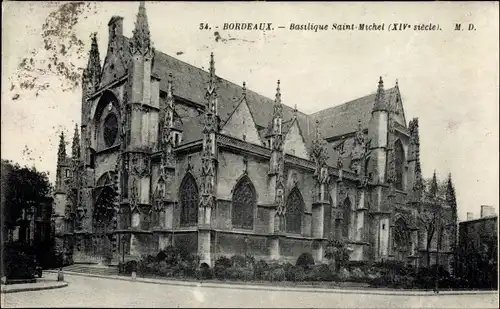 Ak Bordeaux Gironde, Basilique Saint Michel