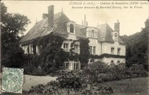 Ak Luzille Indre et Loire, Château de Beauchene