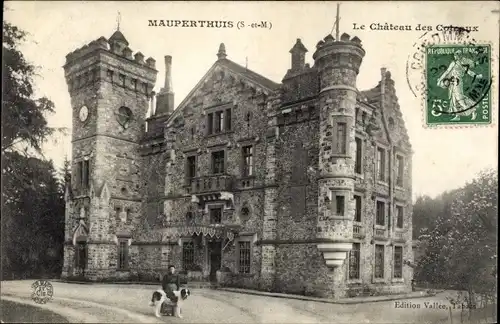 Ak Mauperthuis Seine et Marne, Château