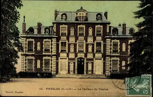 Ak Presles Seine et Marne, Le Château de Presles