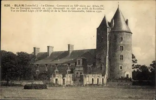 Ak Blain Loire Atlantique, Château