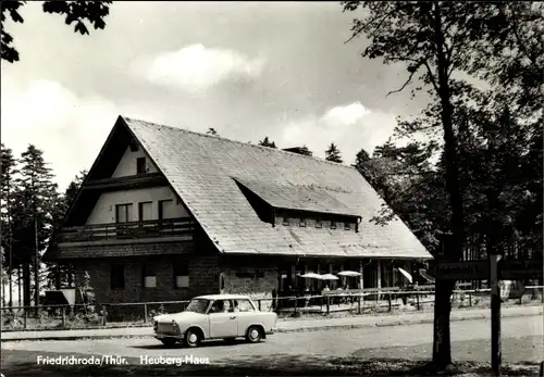 Ak Friedrichroda im Thüringer Wald, Heuberghaus, Außenansicht, Auto