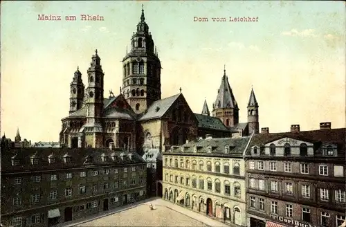Ak Mainz am Rhein, Dom vom Leichhof