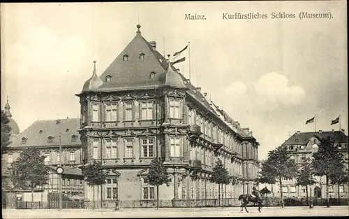 Ak Mainz am Rhein, Kurfürstliches Schloss, Museum