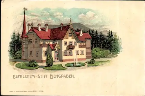 Litho Zittau in der Oberlausitz, Betlehem Stift Eichgraben