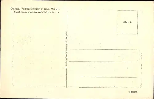 Künstler Ak Müllers, Rudi, Herrenhausen Hannover in Niedersachsen, Schloss, Außenansicht