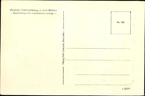 Künstler Ak Müllers, Rudi, Hannover in Niedersachsen,Technische Hochschule, Außenansicht