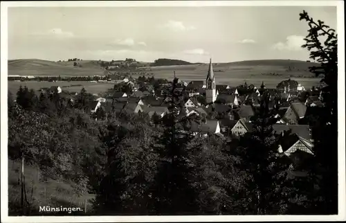 Ak Münsingen in Württemberg, Ortsansicht