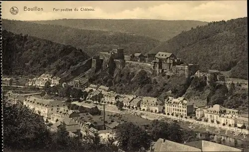 Ak Bouillon Wallonien Luxemburg, Perspective du Chateau