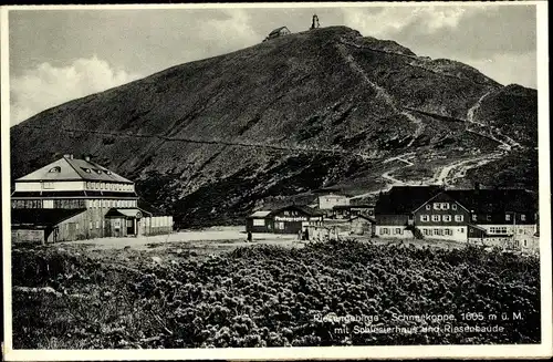 Ak Malá Úpa Kleinaupa Reg. Königsgrätz, Schneekoppe, Schlesierhaus, Riesenbaude