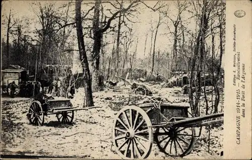 Ak Ravitaillement dans la Foret de l'Argonne, I WK