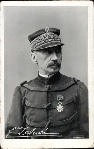 Ak Louis Joseph André, Französischer General und Kriegsminister, Portrait in Uniform