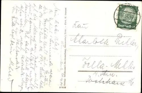 Ak Sömmerda in Thüringen, Marktstraße mit Rathaus unnd Dreyse Denkmal, alte Pfarre