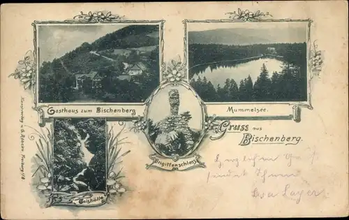 Ak Bischenberg Sasbachwalden im Schwarzwald, Brigittenschloss, Mummelsee, Gasthaus, Gaishölle
