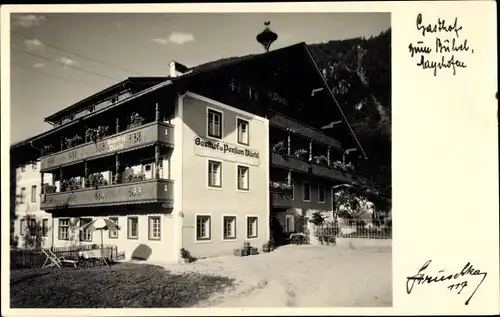 Ak Mayrhofen im Zillertal Tirol, Gasthof zum Büchl