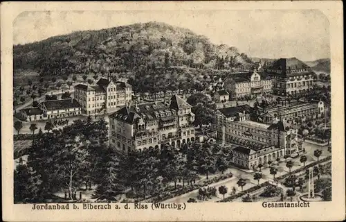Ak Jordanbad Biberach an der Riß in Oberschwaben, Gesamtansicht