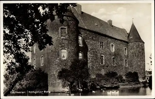 Ak Röthgen Eschweiler Nordrhein Westfalen, Röthgener Burg