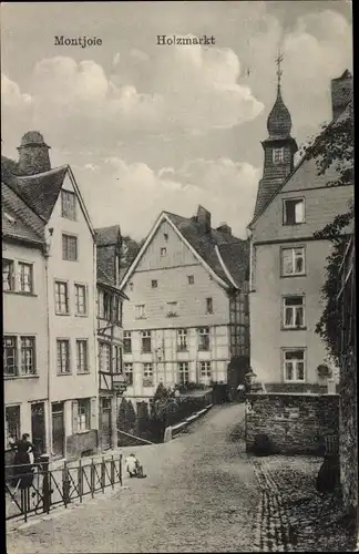 Ak Monschau Montjoie in der Eifel, Holzmarkt